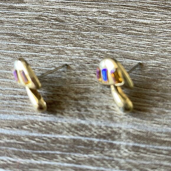 Vintage style mushroom earrings N238 - Picture 3 of 5